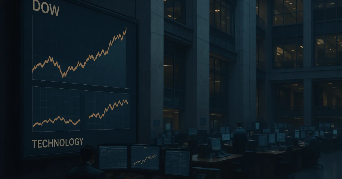 A Dow Jones történelmi zárása és a technológiai részvények iránti kereslet