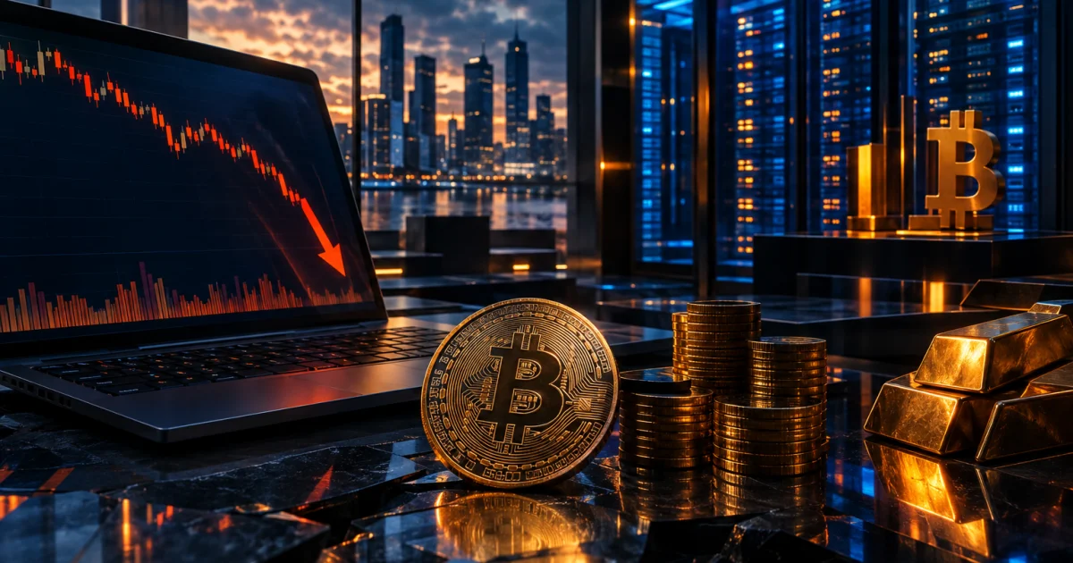 Bitcoin árfolyama 2000 dollárral esett, 400M USD long pozíció liquidálva