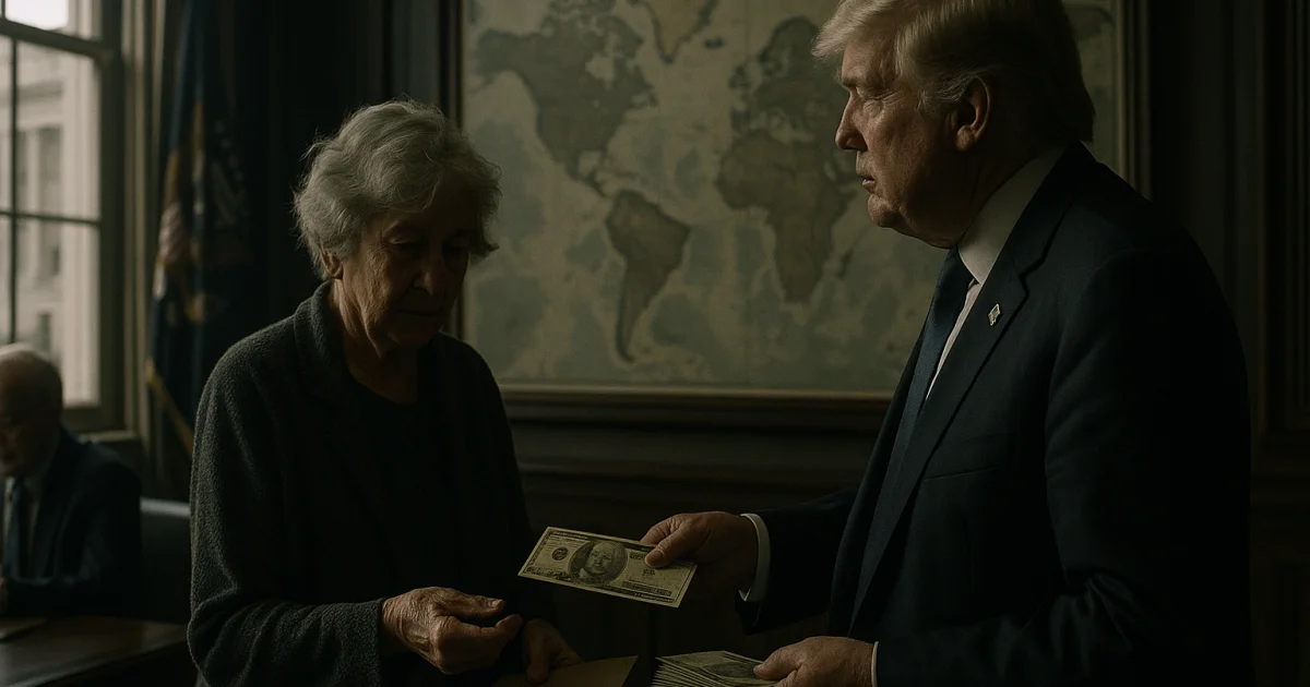 Trump 100 dolláros csekkeket küld nyugdíjasoknak, geopolitikai hatások várhatók